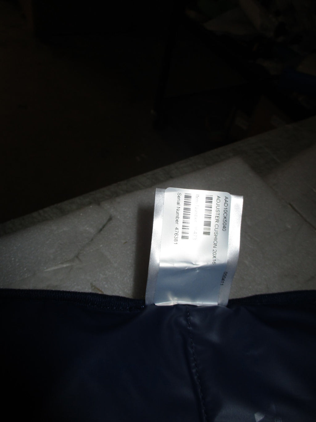 VICAIR Adjuster 10 AAD10/5040 Cushion Size 20"X16" With Cover Good Condition