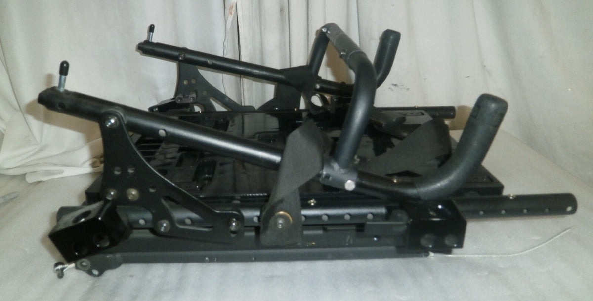 QUICKIE QM-710 Tilt Base with Actuators & Back frame Folded w/ Armrest Support