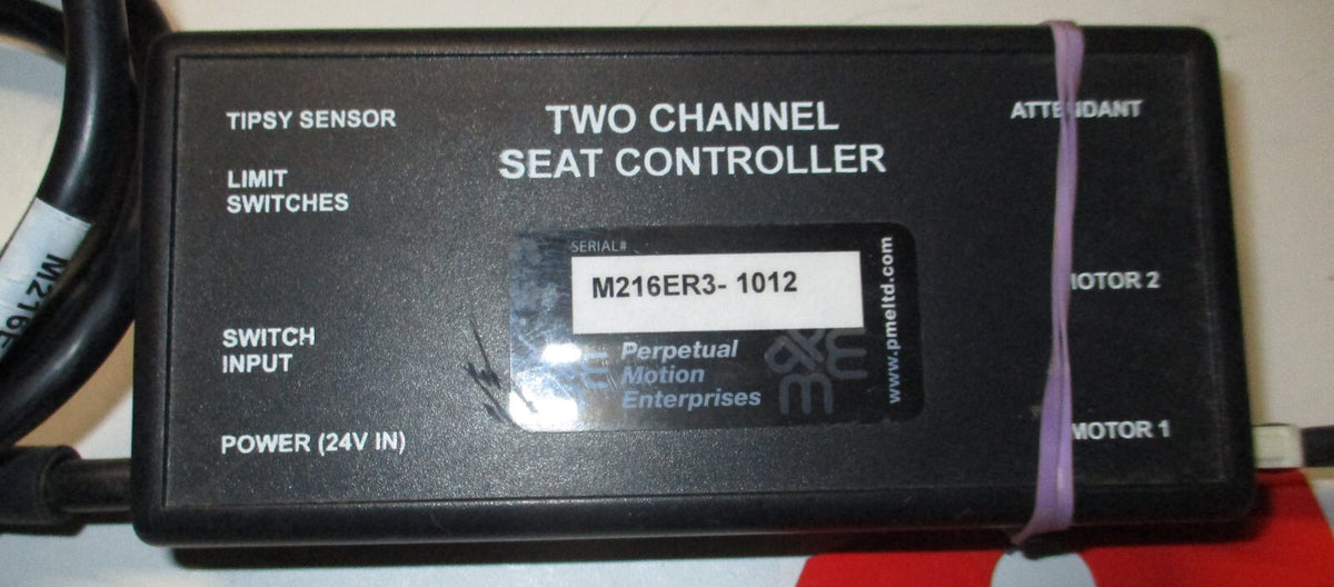 M-SERIES TWO CHANNEL SEAT CONTROLLER M216ER3-1012 FROM TDX-SP WITH CABLES AS PIC