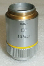 Microscope lens Leitz Wetzlar Germany 519760 / 160/- EF 10/0.25 A0496