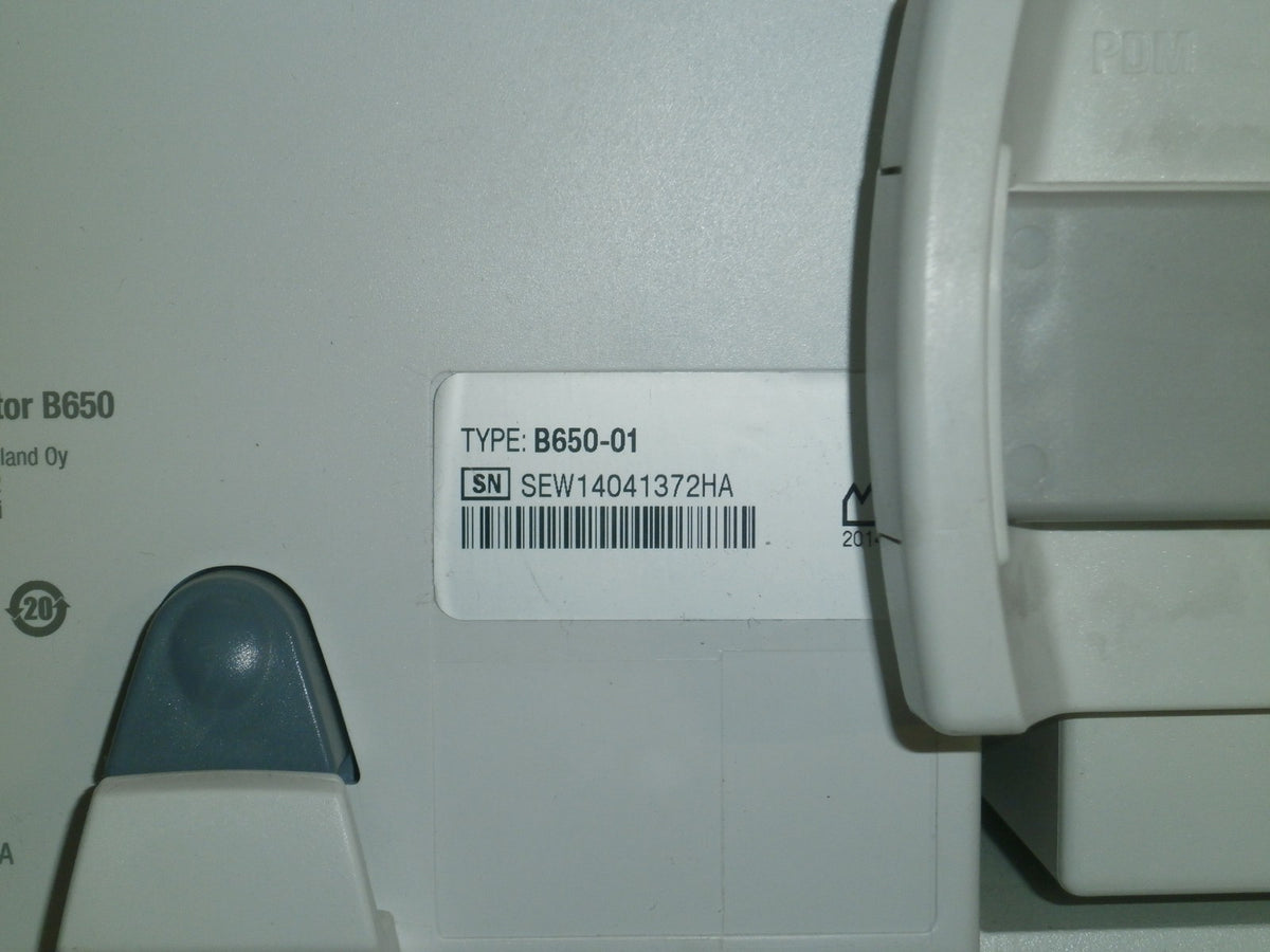GE Healthcare CARESCAPE B650 Monitor - 6ICU, 6NIC Profiles