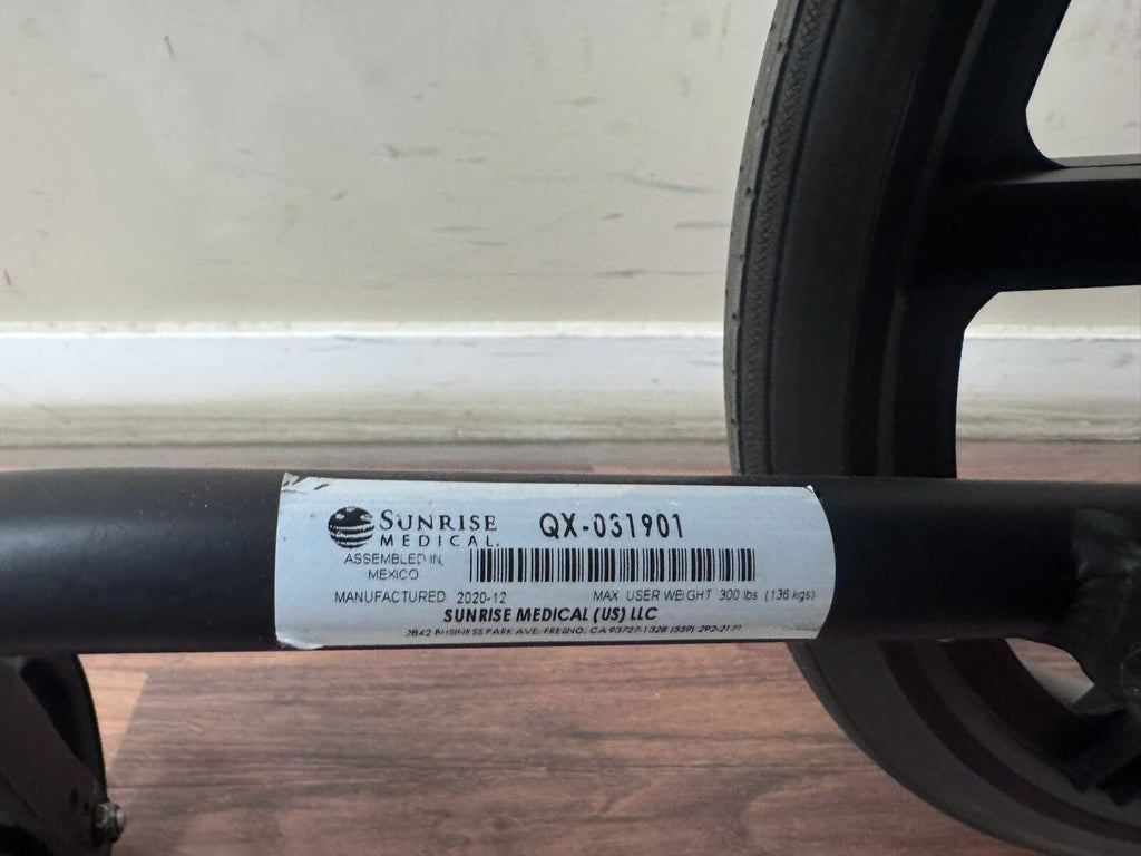 SUNRISE QUICKIE QX QX-031901 W18 X D19 X H17 w/ SOLID 22" WHEELS
