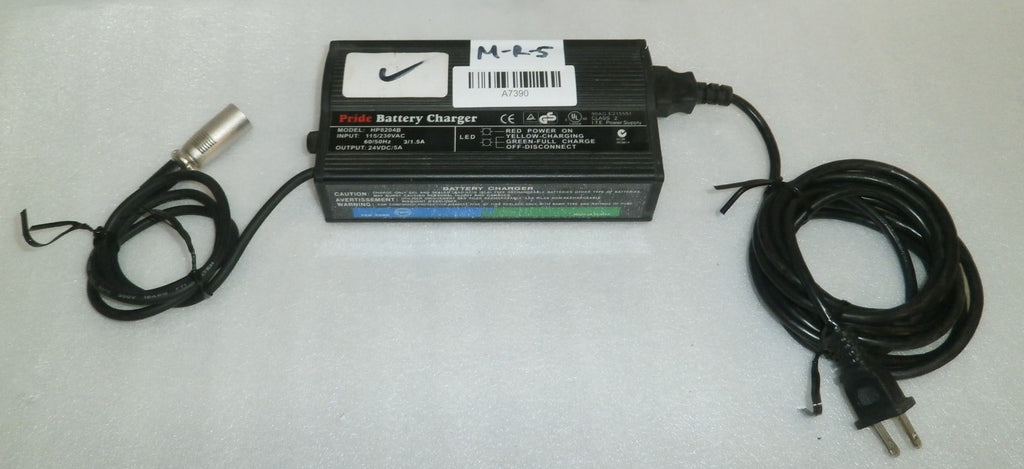 PRIDE WHEELCHAIR BATTERY CHARGER 24VOLT MODEL HP8204B VERY GOOD WORKING CO