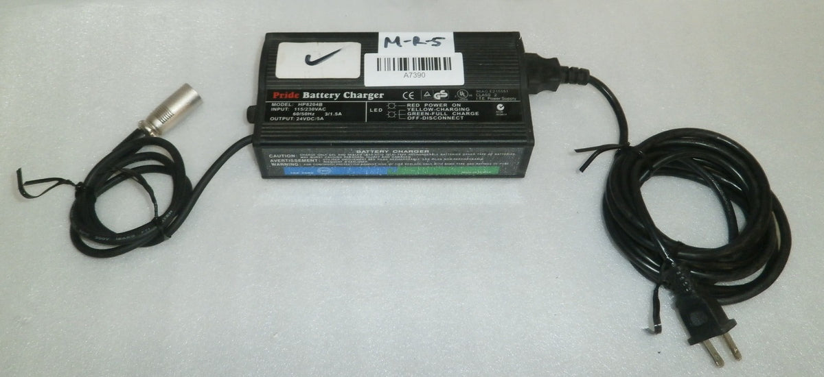 PRIDE WHEELCHAIR BATTERY CHARGER 24VOLT MODEL HP8204B VERY GOOD WORKING CO