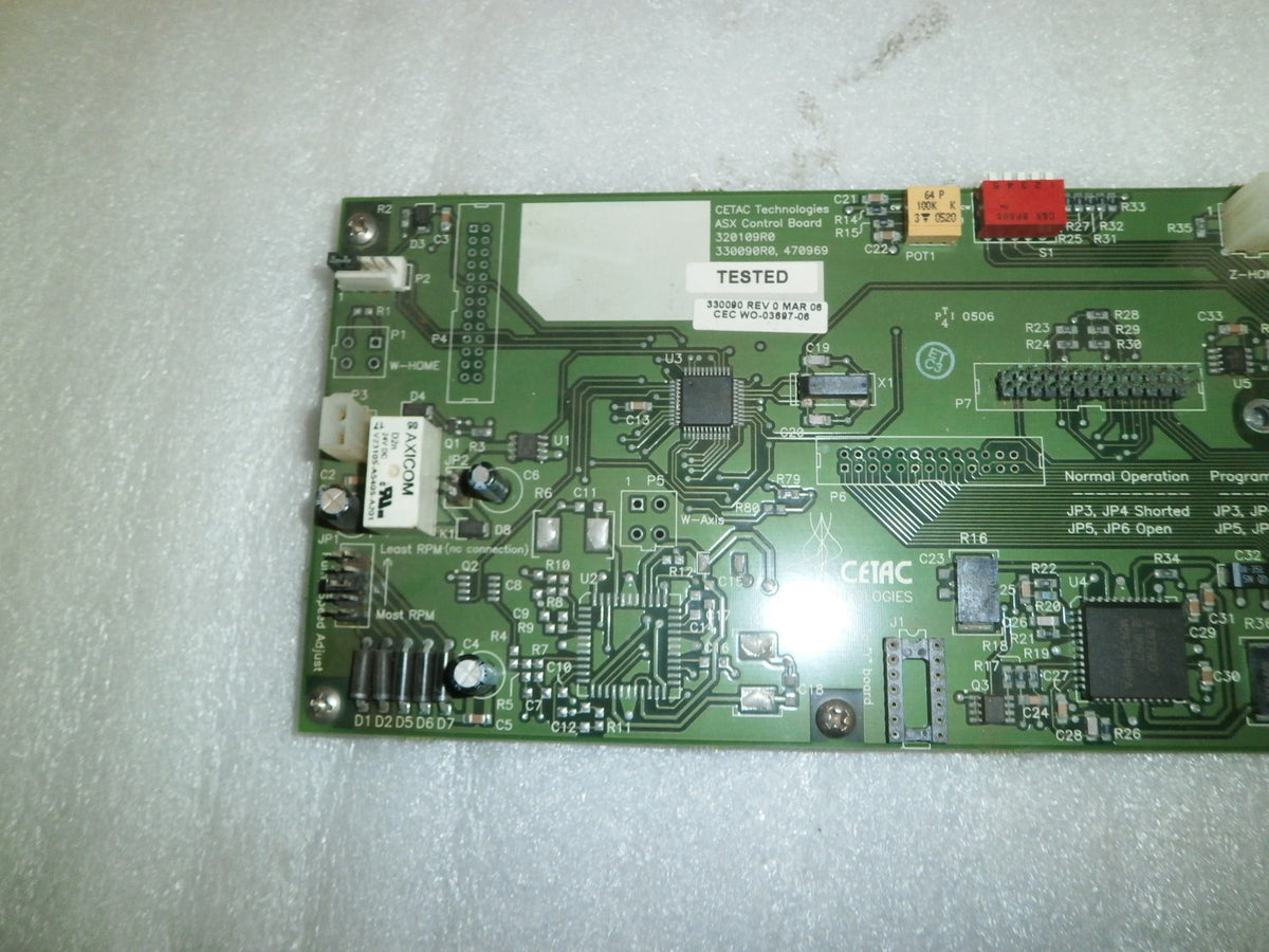 CETAC TECHNOLOGY ASX Control Board 320109R0/ 330090R0, 470969 GOOD CONDITION