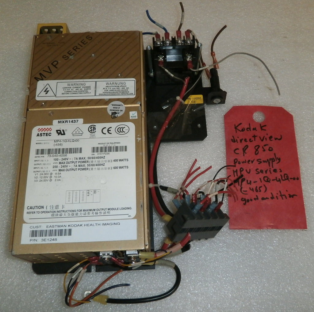 AMTEC POWER SUPPLY MVP SERIES MP4-1Q-4LQ-00 (-456) FROM KODAK DIRECT VIEW CR850