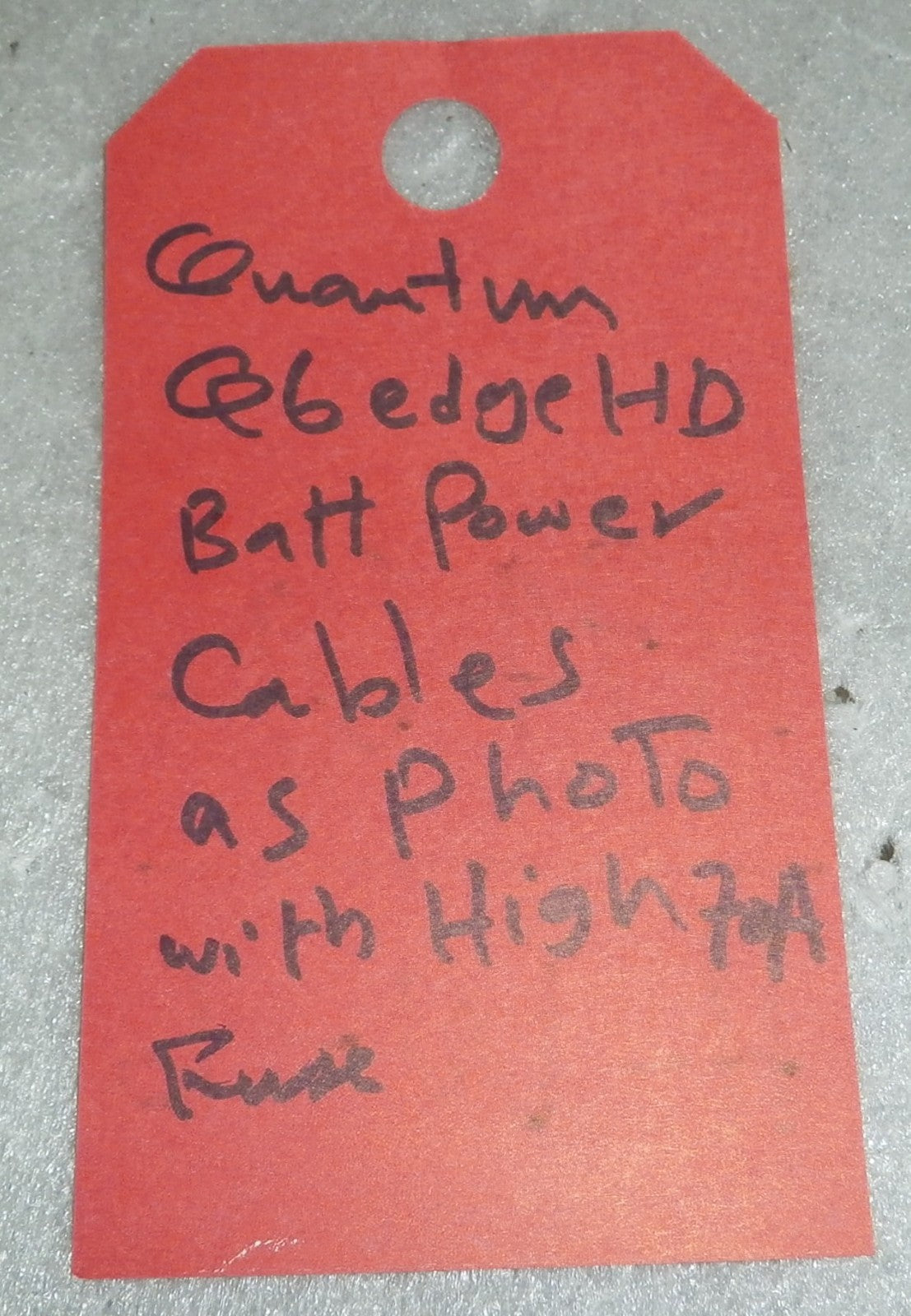 QUANTUM Q6 EDGE HD BATTERY CABLES WITH 70A FUSE AS PHOTO