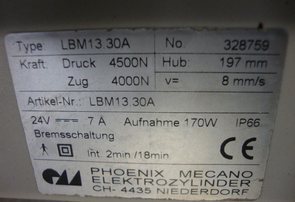 MICROM HM560 ACTUATOR TYPE LBM13.30A