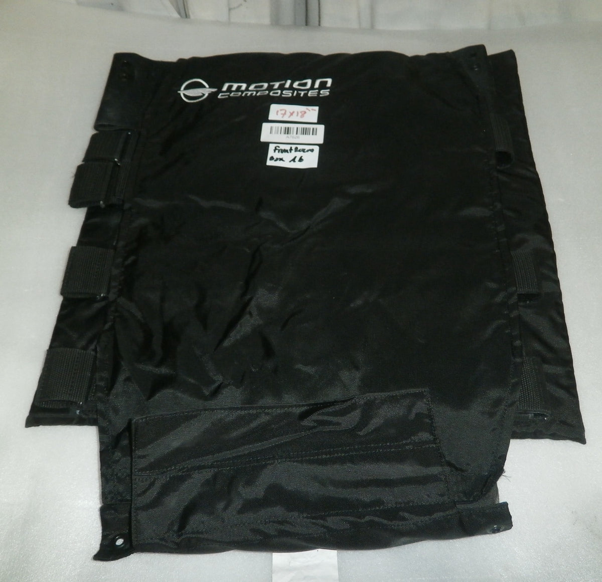 Motion Wheelchair Fabric Adjust Back cover Upholstery Size 17x18" Good Condition