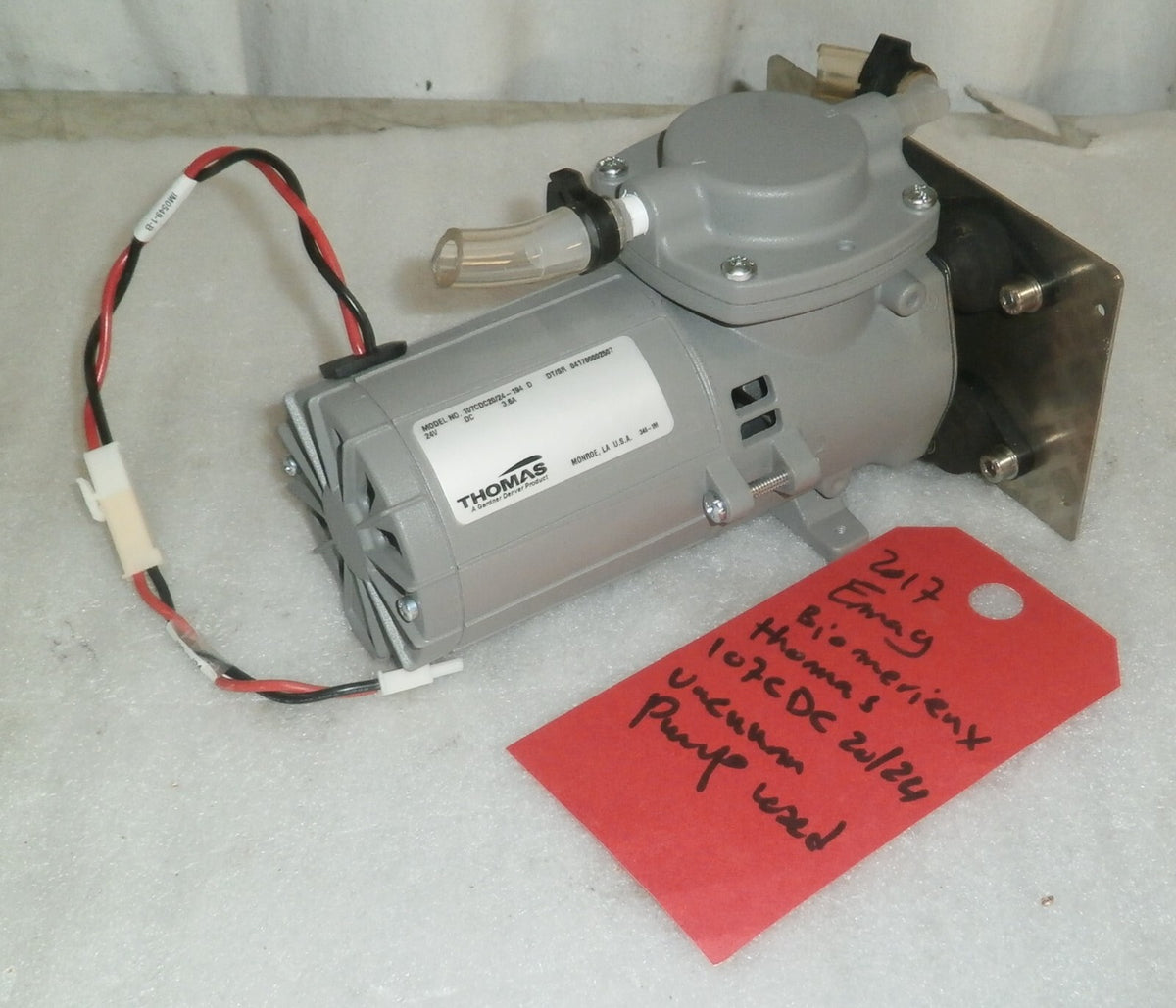 THOMAS 107CDC20/24-194 D Compressor/Vacuum Pump, 24V DC 3.6A Good Condition