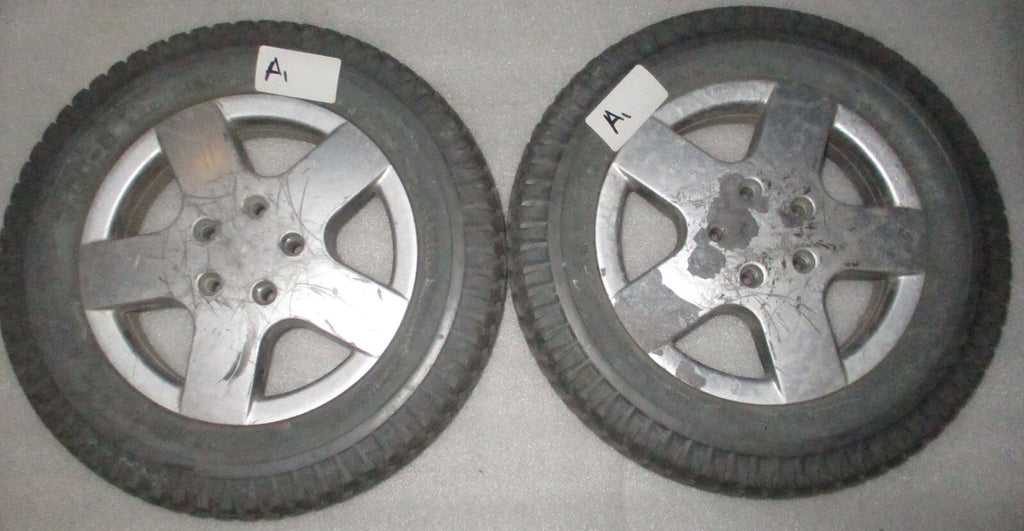 LOT OF 2 PRIMO POWERTRAX WHEEL 3.00-8 SOLID FAIR CONDITION