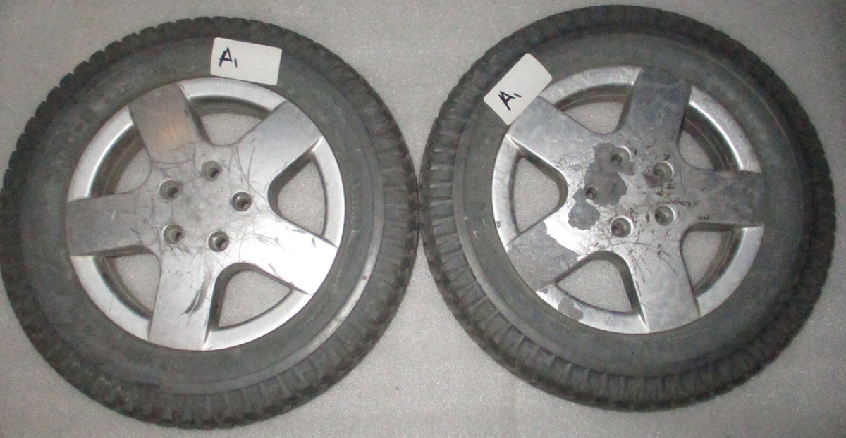 LOT OF 2 PRIMO POWERTRAX WHEEL 3.00-8 SOLID FAIR CONDITION