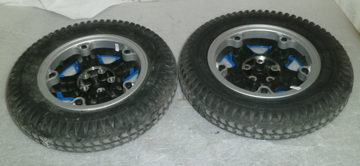 SET OF 2 INVACARE TDX-SP2 PRIMO POWERTRAXX 3.00-8 WHEELS GOOD CONDITION