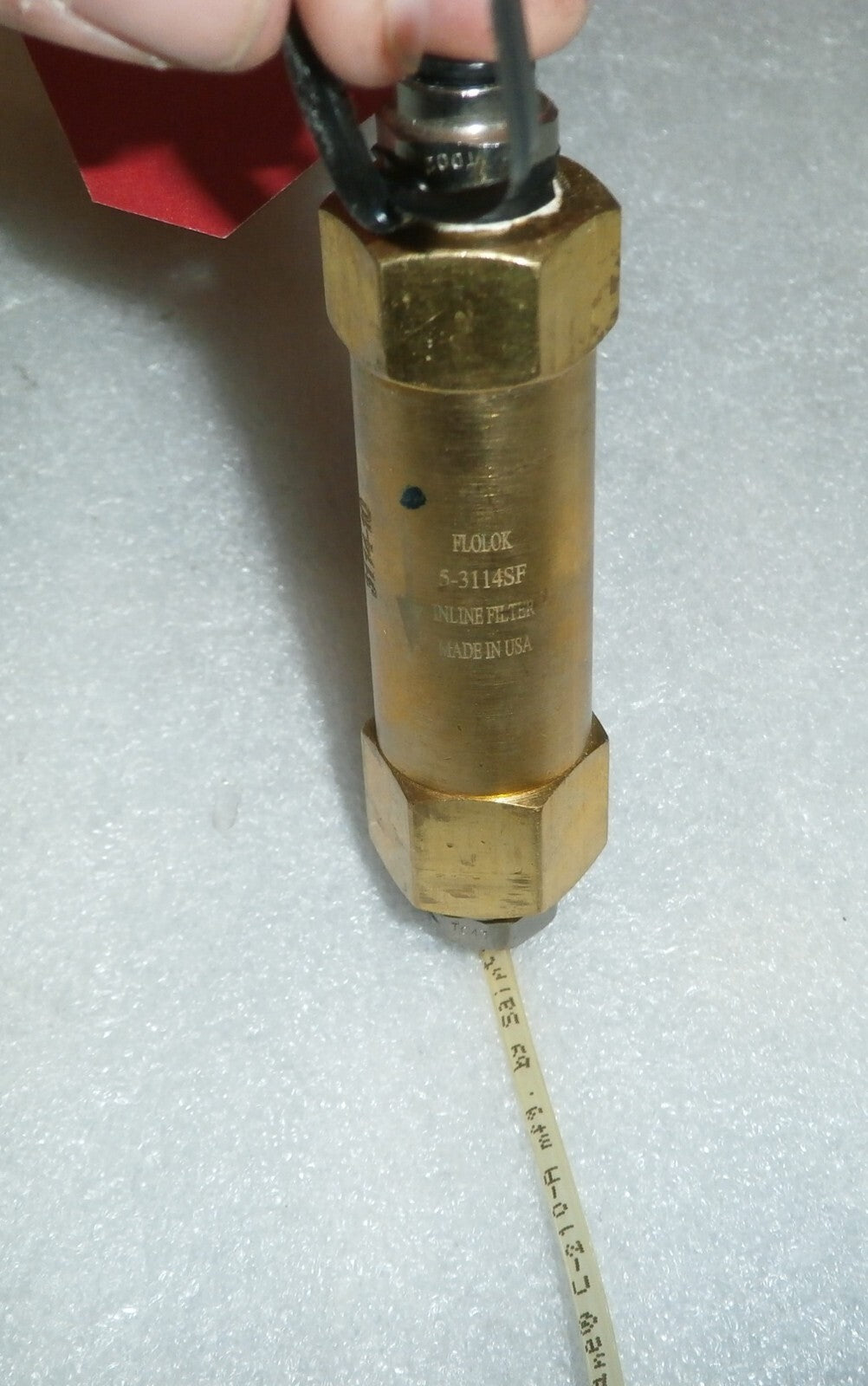 ION TORRENT AS1712022 PART FLOLOK 5-3114SF INLINE FILTER 3114-10 GOOD CONDITION