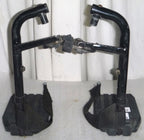 SET OF WHEELCHAIR FOOT REST GOOD CONDITION WITH MOUNT PLATES DIMENSION AS PHOTO