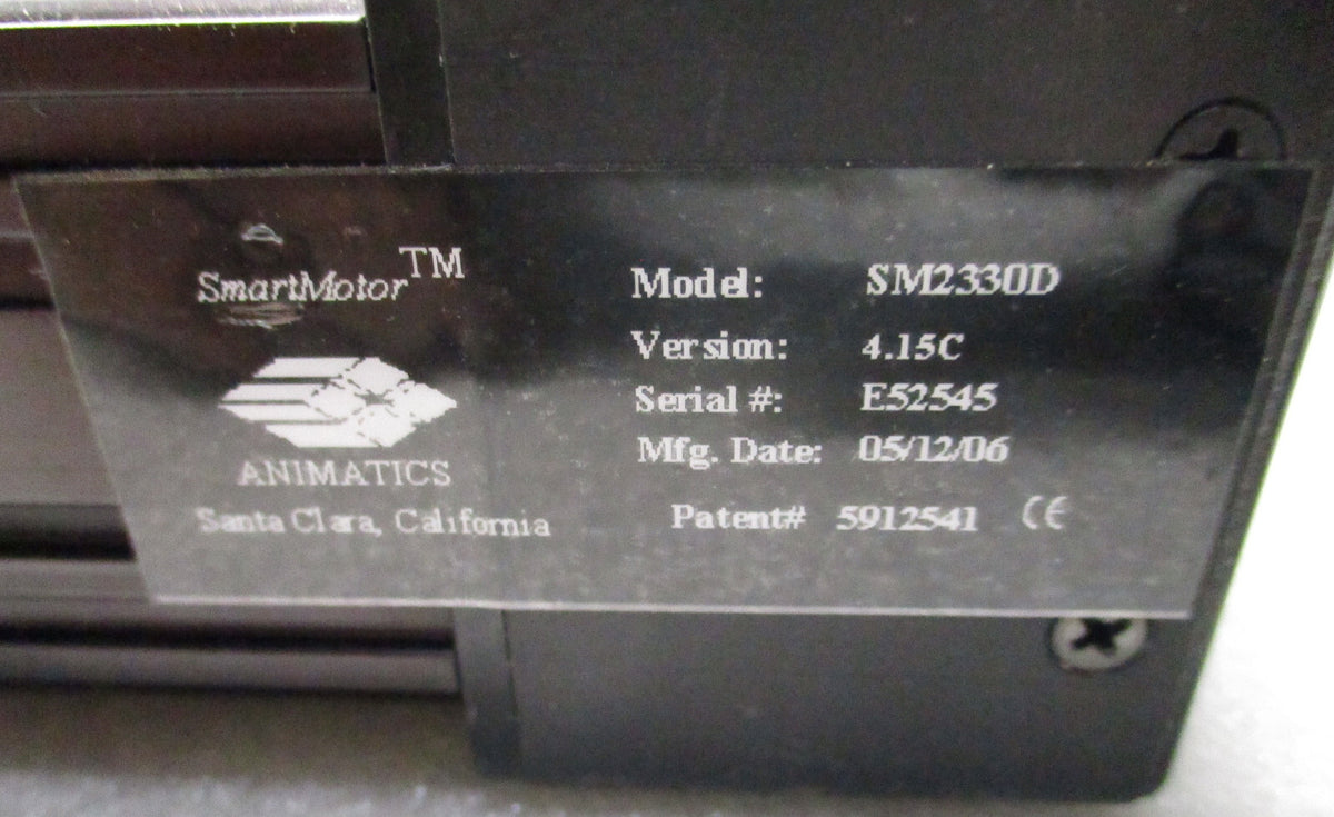 SMART MOTOR MODEL SM2330D PATIENT NO 5912541