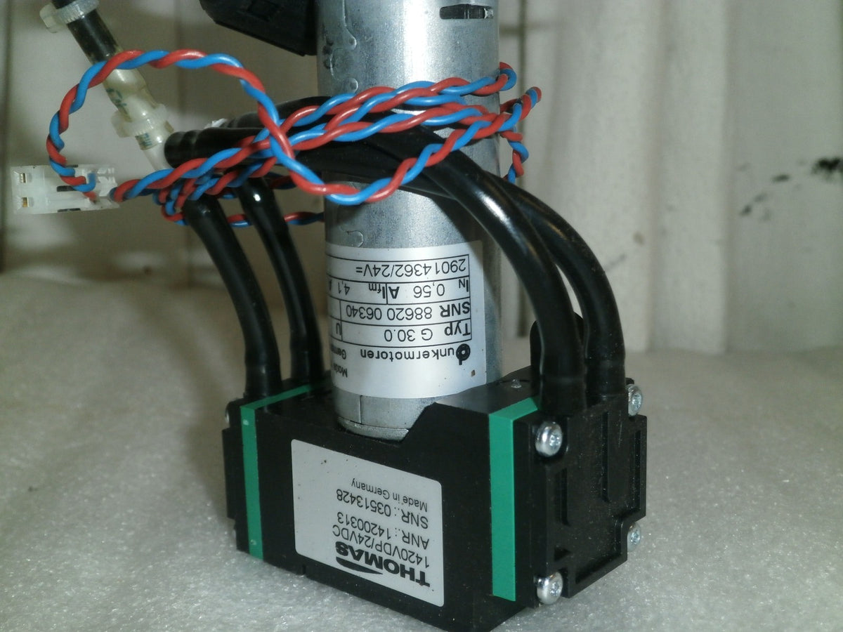 THOMAS Vacuum Pump 1420VDP/24VDC ANR 14200313 MOTOR AND BOARD REGD: 0003907/2