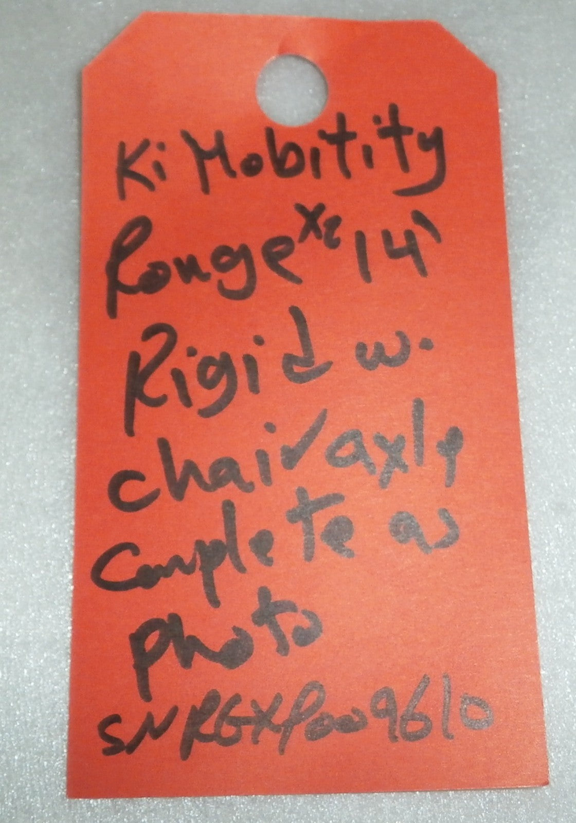KI MOBILITY ROUGE 14 INCH RIGID WHEELCHAIR AXLE COMPLETE PARTS AS PHOTO