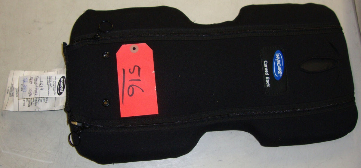 INVACAIRE WHEELCHAIR CURVED BACK 12x19 INCH