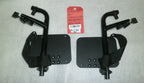 SET OF 2 WHEELCHAIR FOOT REST FRAME NEW CONDITION HEAVY DUTY DIMENSION AS PHOTO