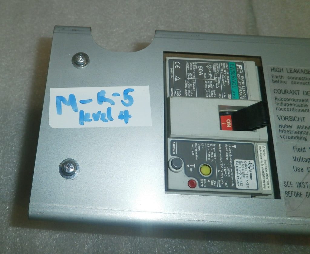 Fuji Electric FE EW50RAGU-3P010 EW50RAGU3P010 Earth Leakage Circuit Breaker 10A