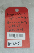 HOYER LIFT SPREADER BAR AND PARTS AS PHOTO HPL 402