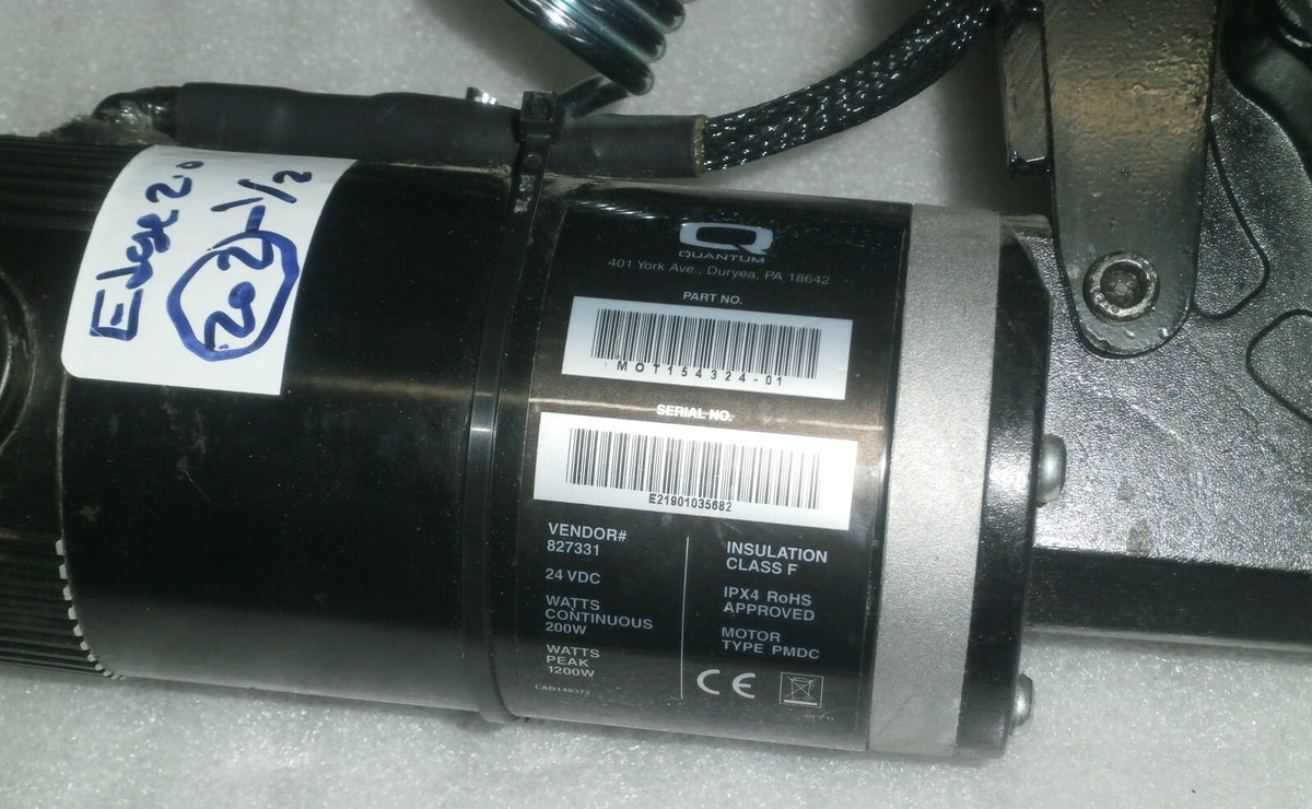 QUANTUM EDGE 2.0 FRONT CASTER WITH MOTORS L&R Part # MOT154323-01/ MOT154324-01