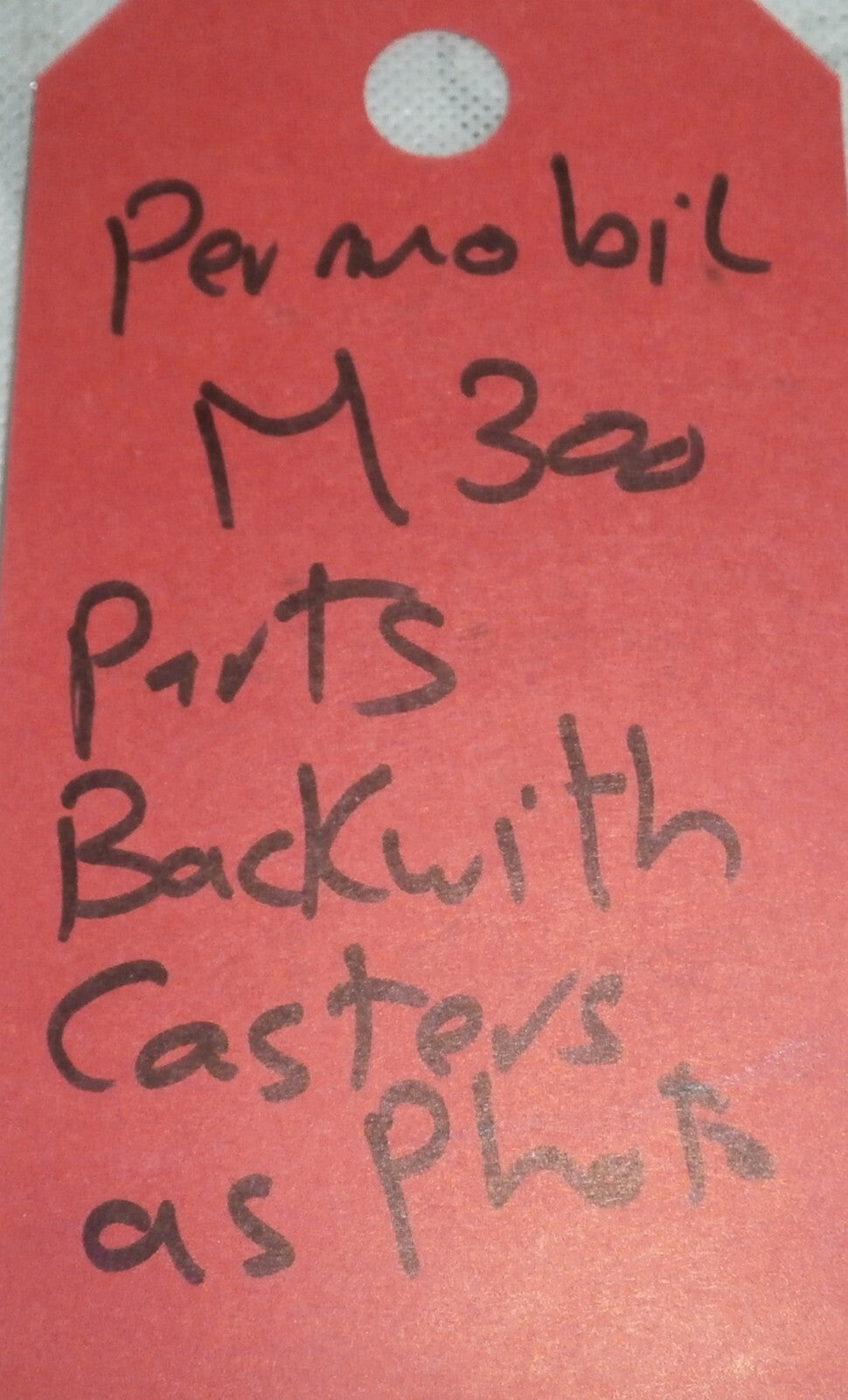 Set of 2 Permobil M300 Parts Back Caster Frames with Absorber as Photo
