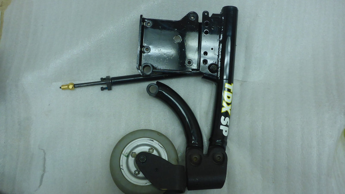 Set of 2 TDX SP Power Wheel Chair Front Parts With Casters & Fenders Very Good