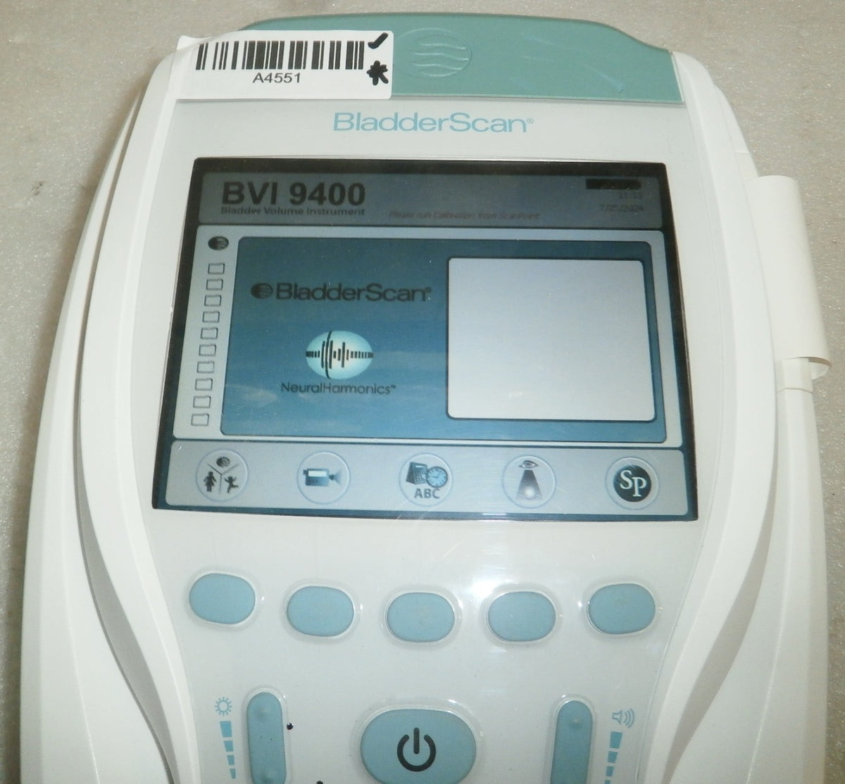 Verathon BVI 9400 Bladder Scan w/ Probe, Battery