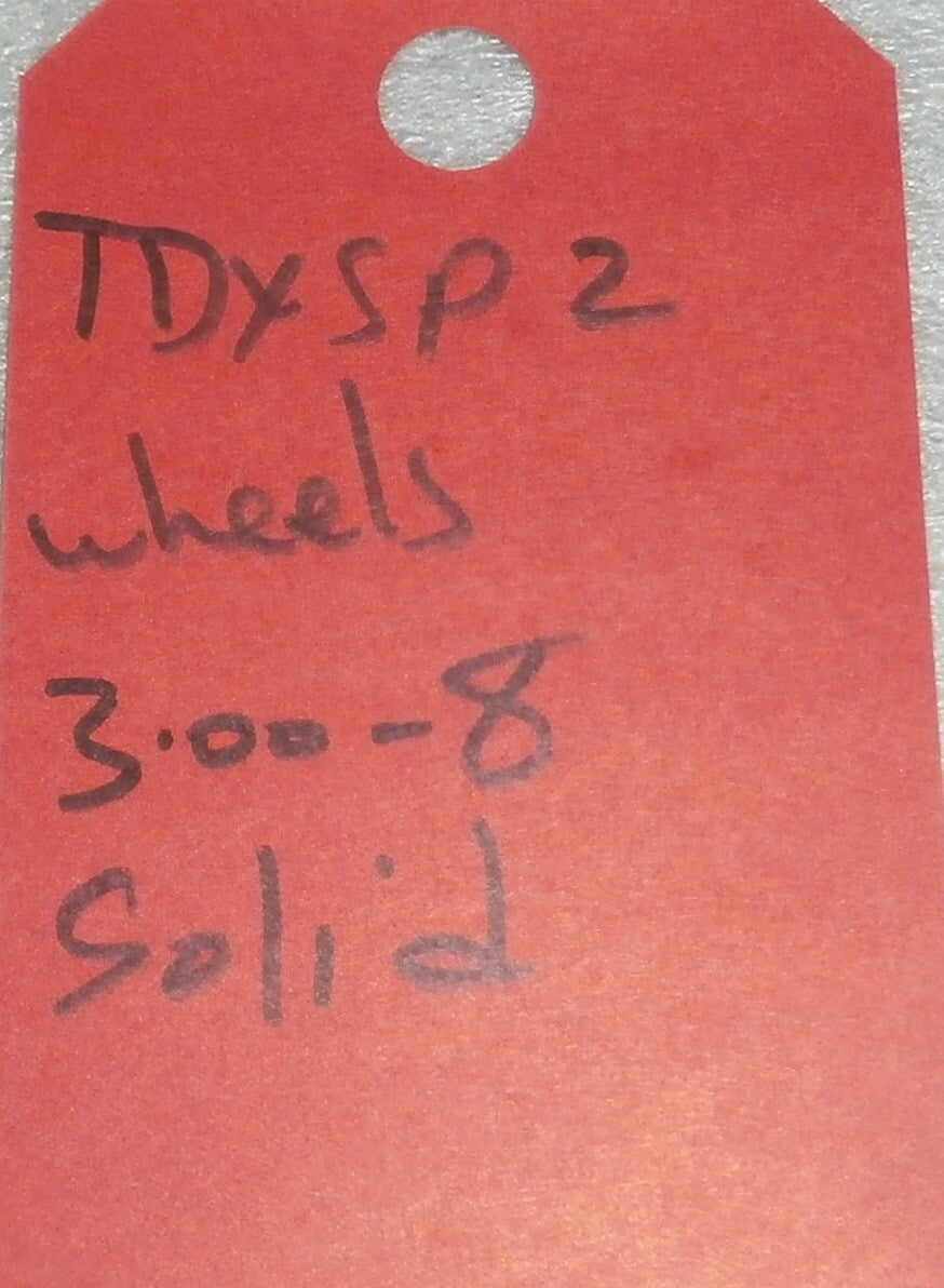 LOT OF 2 TDX-SP2 PRIMO POWERTRAX WHEELS 3.00-8 SOLID GOOD CONDITION