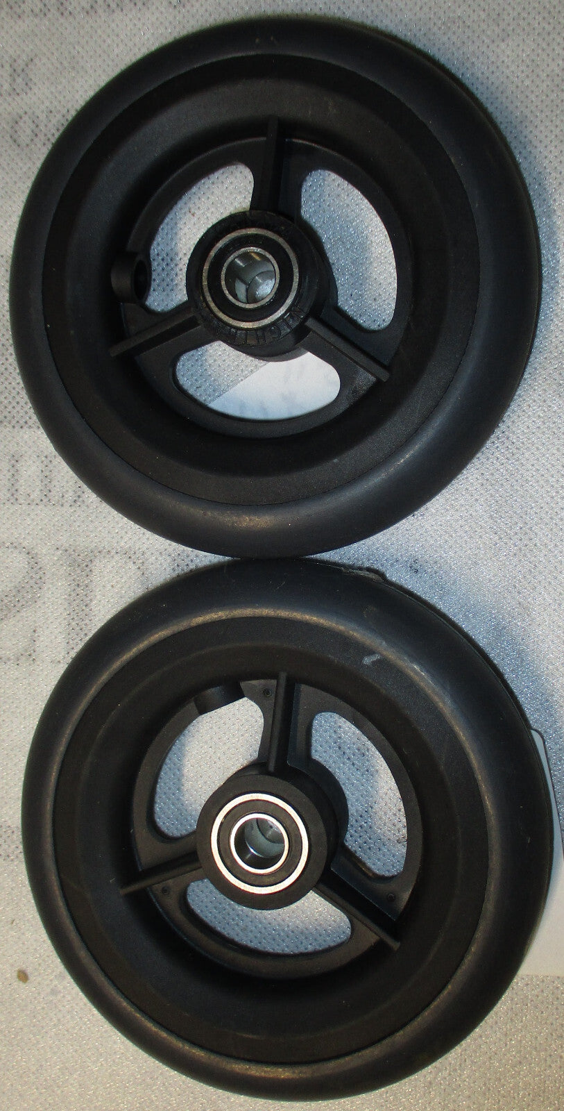 Lot / Set of 2 Rubber Front Caster Wheels 5" x 1" For Wheelchair