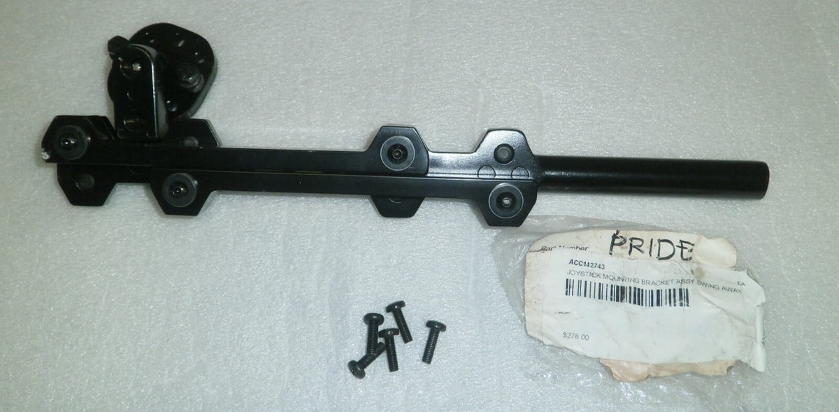 PRIDE JOYSTICK MOUNTING BRACKET ASSY SWING AWAY MEC1712220 REV A W/ SCREWS