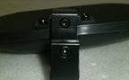 SET OF WHEELCHAIR LEG REST,FOOT GAURDS-LEATHER NEW CONDITION WITH MOUNT PLATES