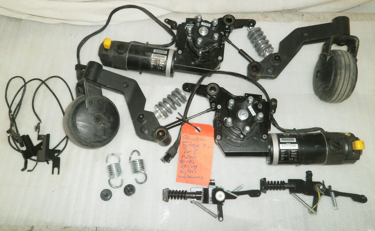 SET OF QUANTUM EDGE 2.0 2018 PAIR OF MOTOR , SHOCK, SPRING, CASTER AND SENSORS