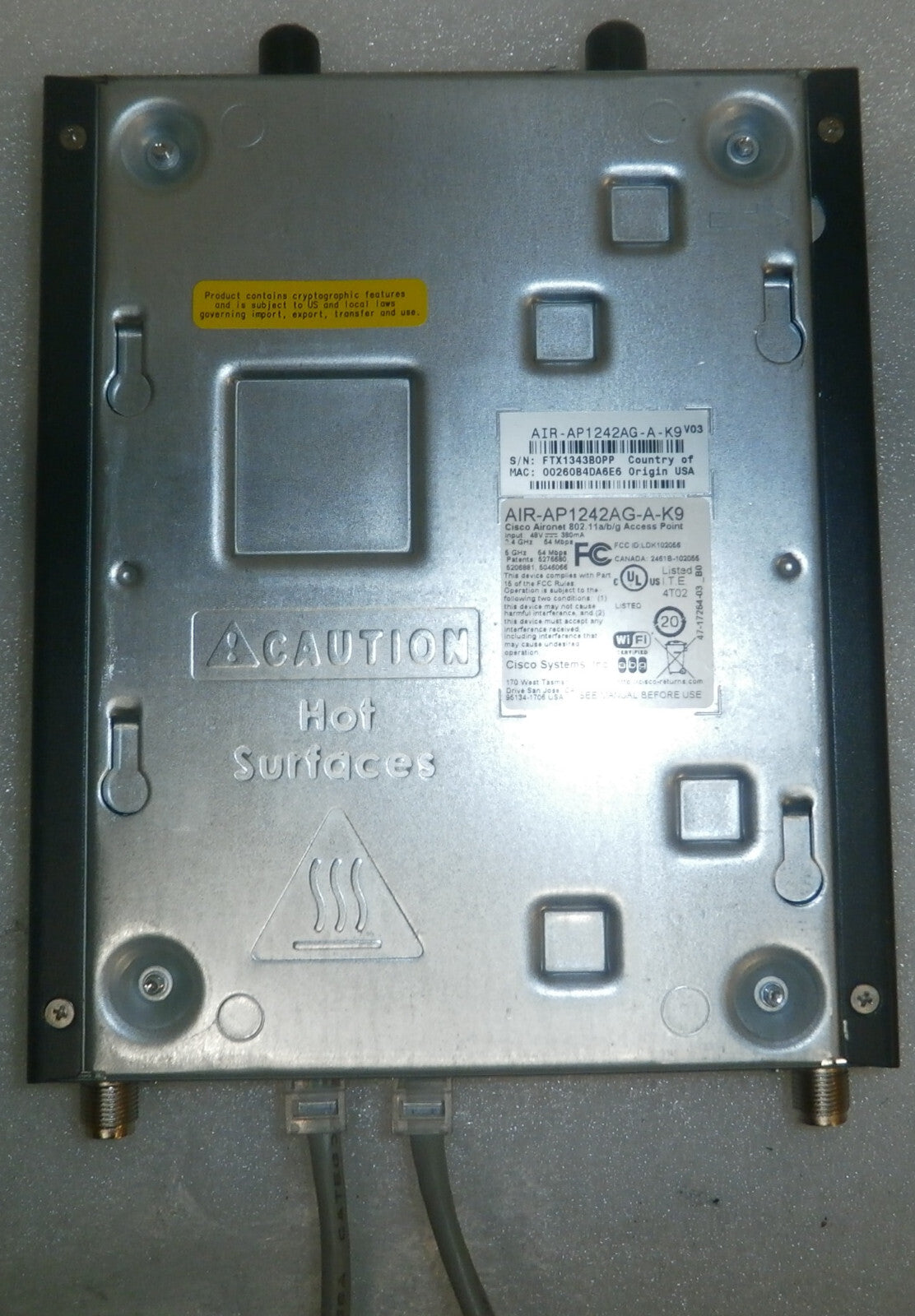 Cisco AIR-AP1242AG-A-K9 + Gigabit Ethernet Fiber Bridge Media Converter
