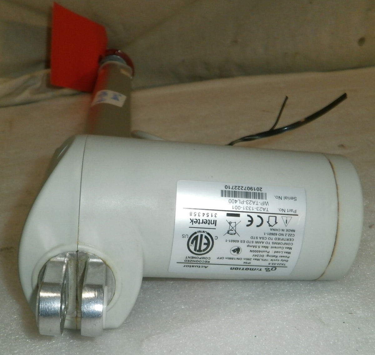 PROTEKT PATIENT LIFT PL400EF ACTUATOR TIMOTION FLOOR LIFT TA23-5X-9