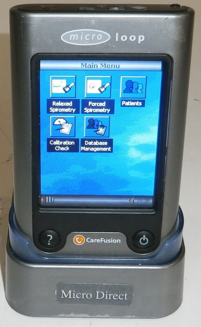 Carefusion Viasys Vyaire Microloop Spirometer ML3535 w/ Adapter & Accessories