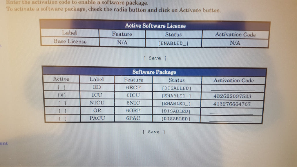 GE Healthcare CARESCAPE B650 Monitor 6ICU 6NIC