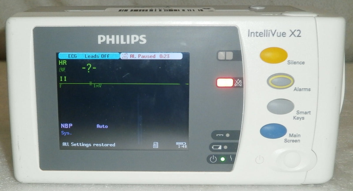 Philips IntelliVue Intelli Vue X2 Vital Sign Patient Monitor M3002A Rev L