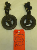 Set of 2 Catalyst Ki Mobility Forks w/ Casters 5" Good Condition