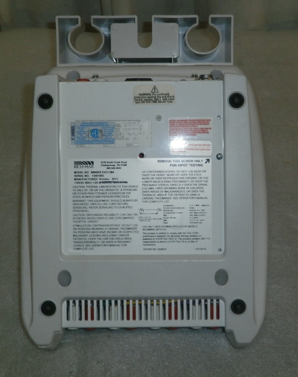 Richmar Winner EVO CM4 with Ultrasound Hammer and Power Supply