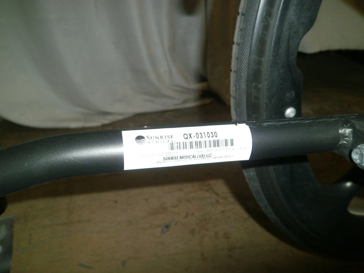 SUNRISE QUICKIE QX MANUAL 17" SEAT WIDTH WHEELCHAIR VERY GOOD CONDITION