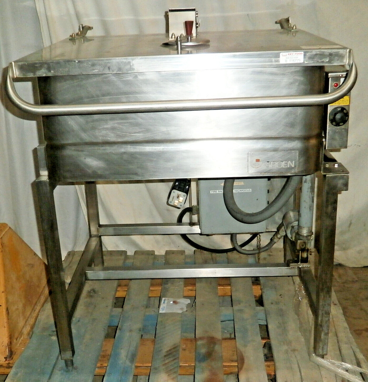 Groen NFPC-3 Commercial 30 Gal Tilt Braising Pan / Skillet power 208VAC