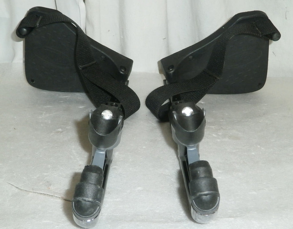 SET OF 2 WHEELCHAIR FOOT RESTS WITH MOUNT PLATES for Invacare Myon