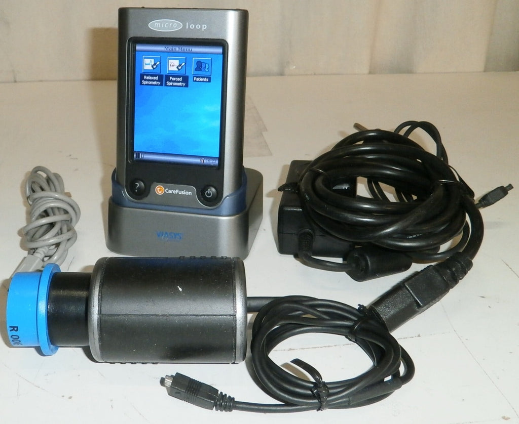 Carefusion Viasys Vyaire Microloop Spirometer ML3535 w/ Adapter & Accessories