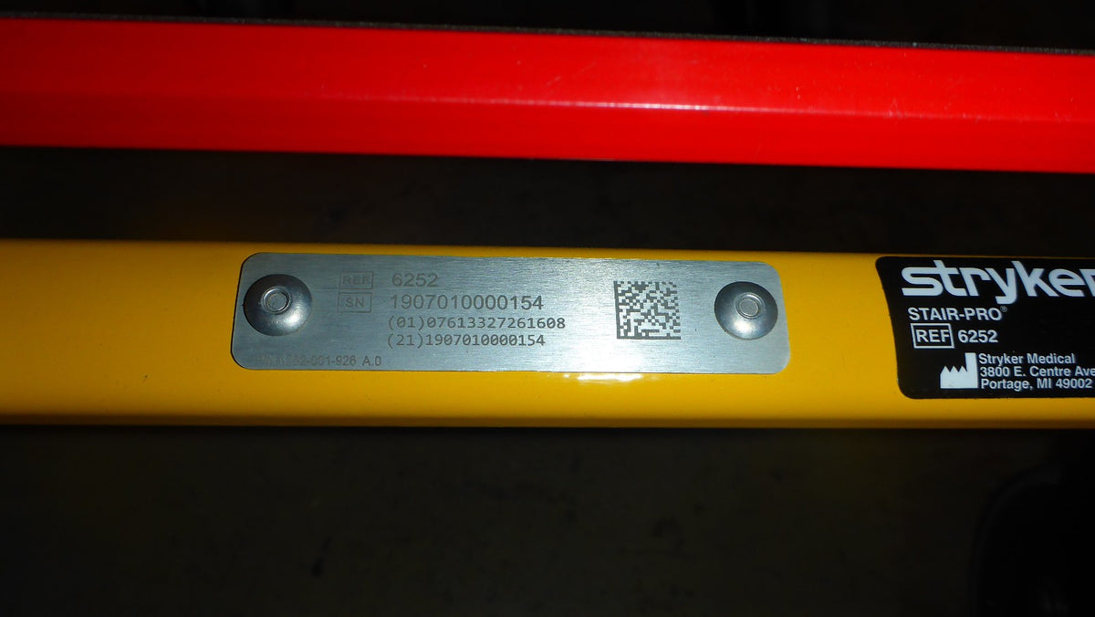 Stryker 6252 Evacuation Chair Stair Pro with Options (Year 2019) (no Tariffs)