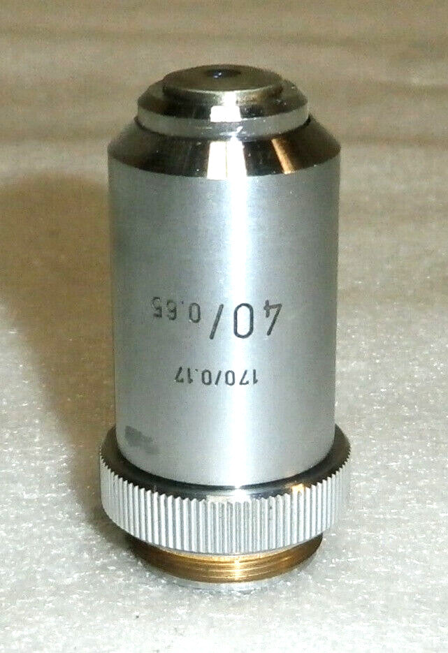 LEITZ GERMANY OBJECTIVE 40X /170 MICROSCOPE PART OPTICS