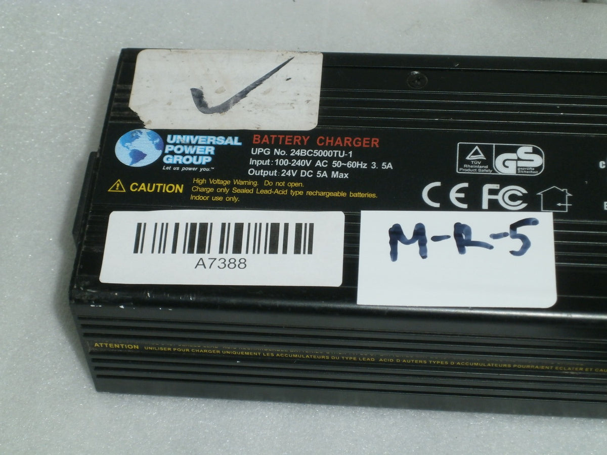 UNIVERSAL WHEELCHAIR 24 VOLT BATTERY CHARGER MODEL 24BC5000TU-1 USED GOOD