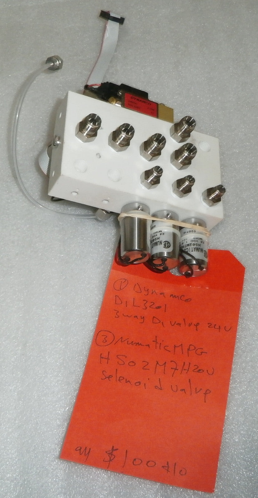 DYNAMCO D1L3201 3-WAY VALVE 24V + NUMATIC MPG HS02M7H20V SELENOID VALVE
